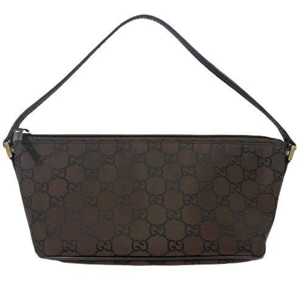 Gucci Accessory Pouch Gg Pattern Brown - image 1
